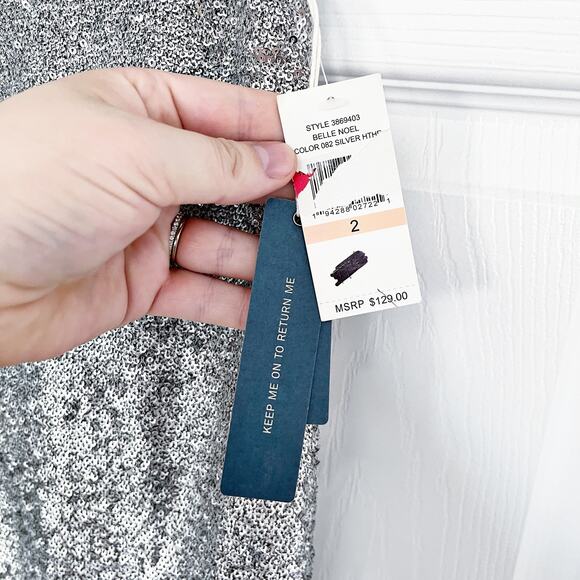 Court & Rowe Belle Noel Pencil Skirt in Silver Heather - Picture 9 of 9